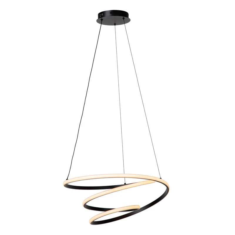 LED-Pendelleuchte Espiral dimmbar CCT höhenverstellbar Aluminium