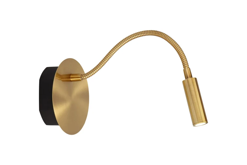 LED-Bettleuchte Jolijn mit flexiblem Arm, Akku und Magnethalterung