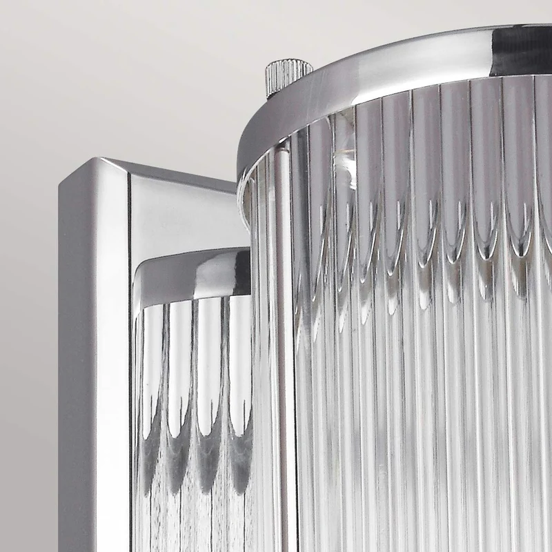 Wandleuchte Paulson 1-flammig IP44 Chrom 38cm