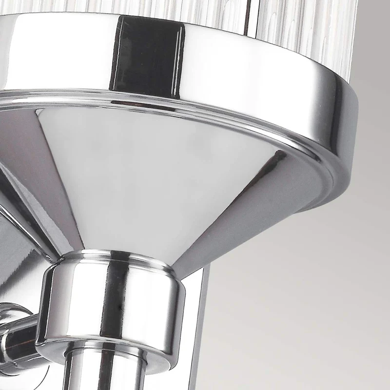 Wandleuchte Paulson 1-flammig IP44 Chrom 38cm