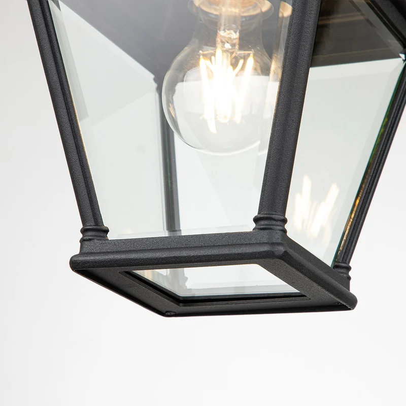 Außen-Pendelleuchte Bayview 1-flammig IP44 Schwarz Ø18cm