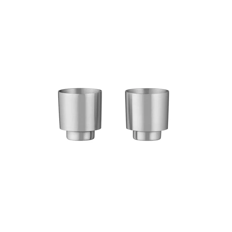 2er Set Edelstahl Espressotassen -MAKOTO STEEL- Farbe Stainless Steel Matt Blomus