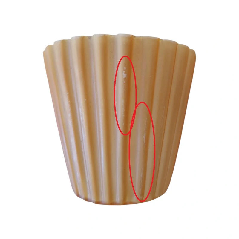 Glasschirm G4 6,5cm Lampenglas Plissee Ersatzglas Braun orange Loch 12mm