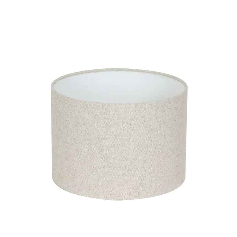 Lampenschirm E27 Leinen grob Zylinder 25cm - Livigno naturel Light & Living
