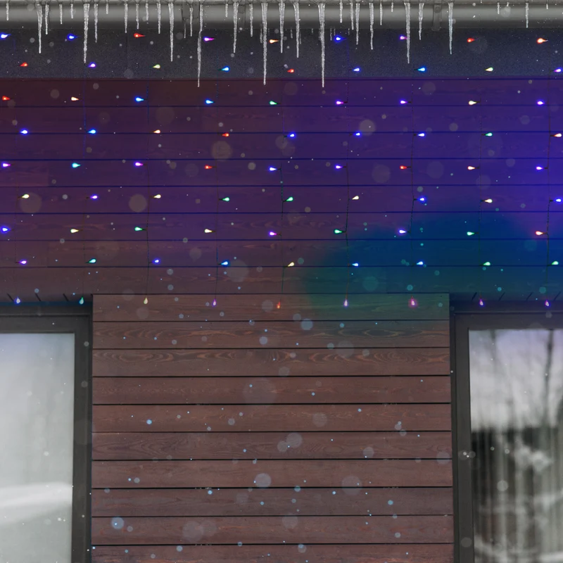 Appy RGB LED-Lichtervorhang, IP44, appgesteuert