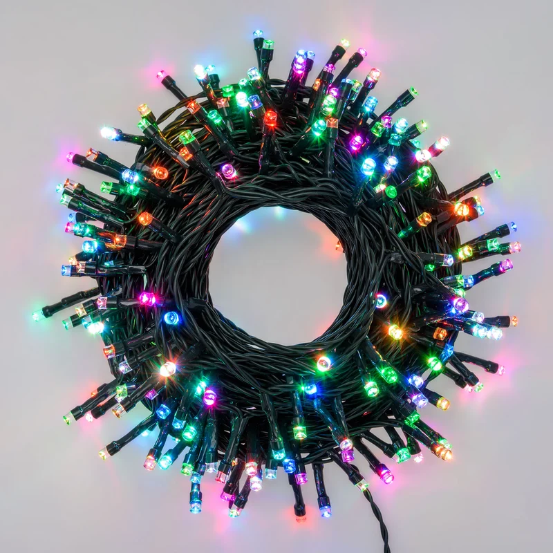 Crazy RGB LED-Lichterkette, 200 LEDs, 20m, IP44
