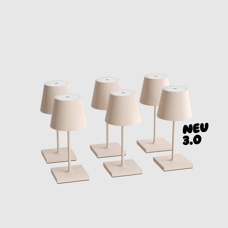 Sigor Nuindie 3.0 mini Akku-Tischleuchte - 6er Set