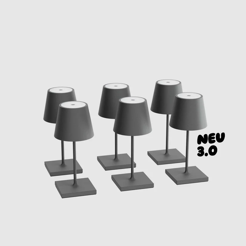 Sigor Nuindie 3.0 mini Akku-Tischleuchte - 6er Set