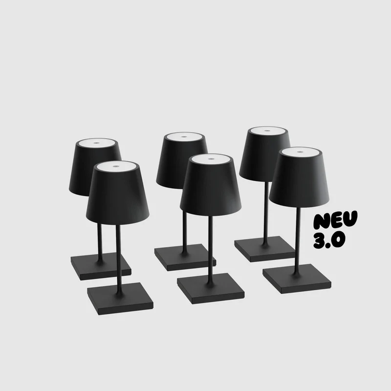 Sigor Nuindie 3.0 mini Akku-Tischleuchte - 6er Set