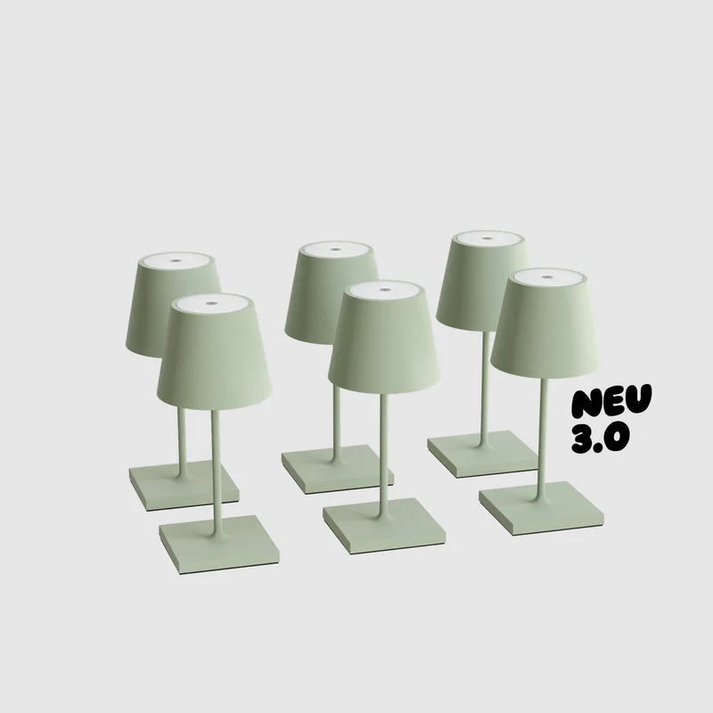 Sigor Nuindie 3.0 mini Akku-Tischleuchte - 6er Set