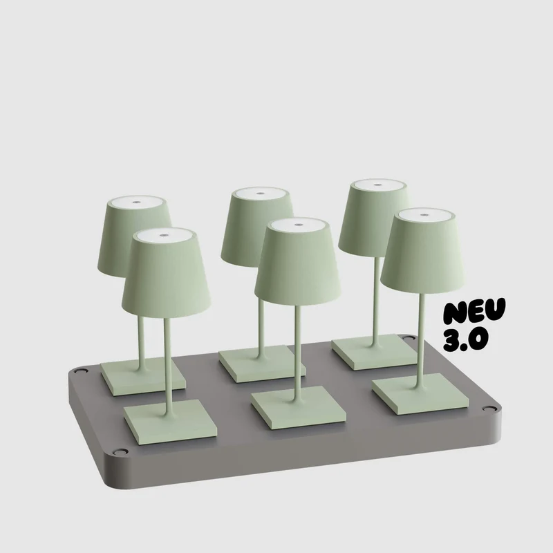 Sigor Nuindie 3.0 mini Akku-Tischleuchte - 6er Set