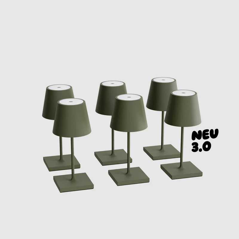Sigor Nuindie 3.0 mini Akku-Tischleuchte - 6er Set