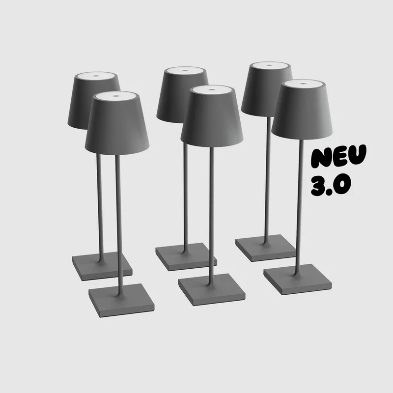 Sigor Nuindie 3.0 Akku-Tischleuchte - 6er Set
