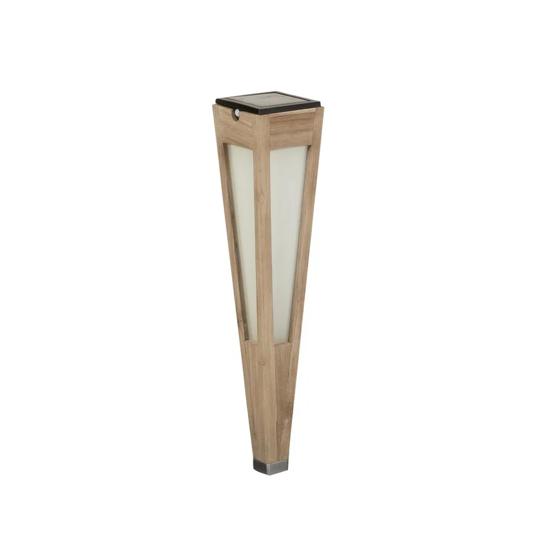 Les Jardins Solar-Fackel Tecka Naturel H 52cm aus Teakholz