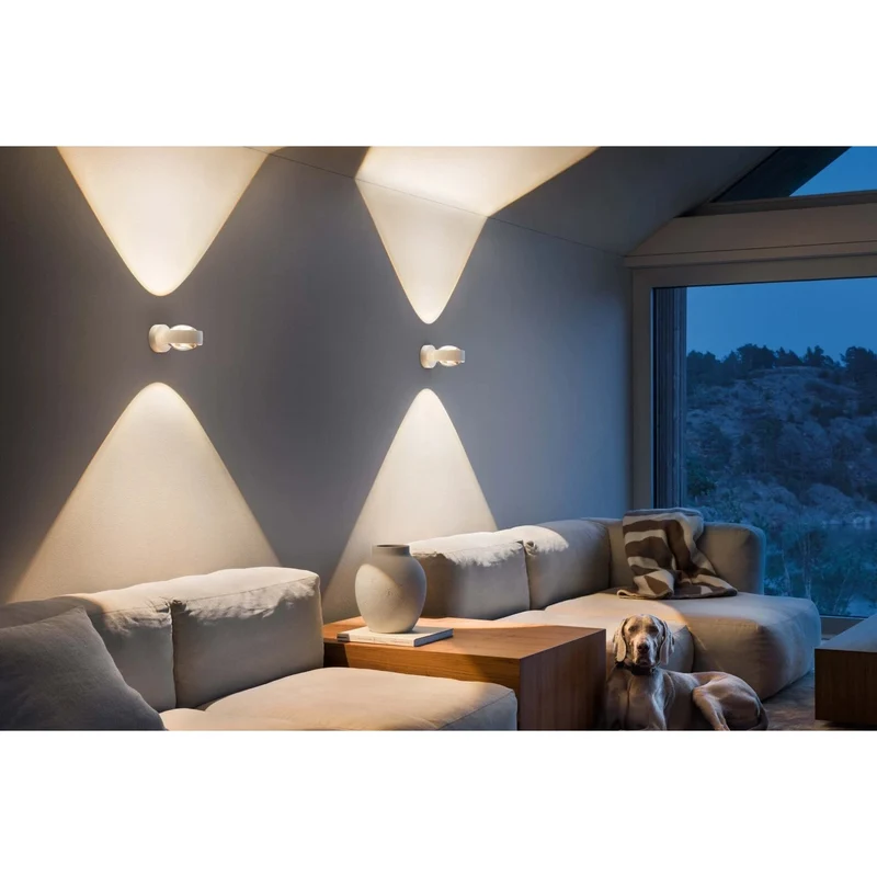 Occhio - Wandleuchte Sento D LED verticale weiß matt (nur Kopf)