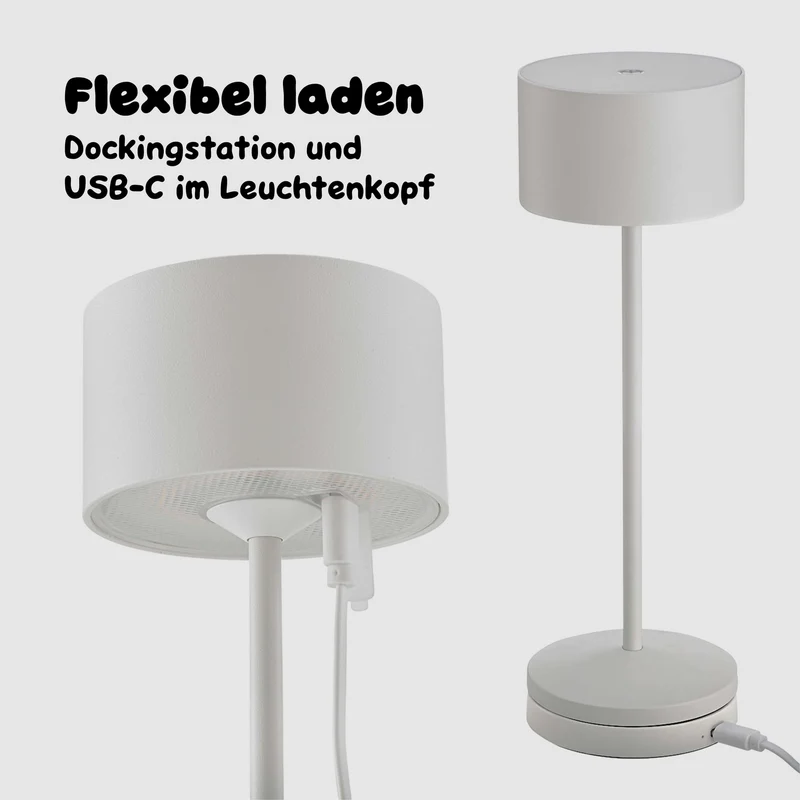 Sigor Veluna Akku-LED-Tischleuchte