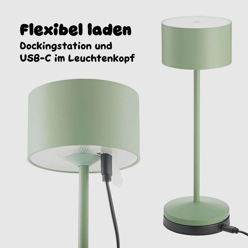 Sigor Veluna Akku-LED-Tischleuchte