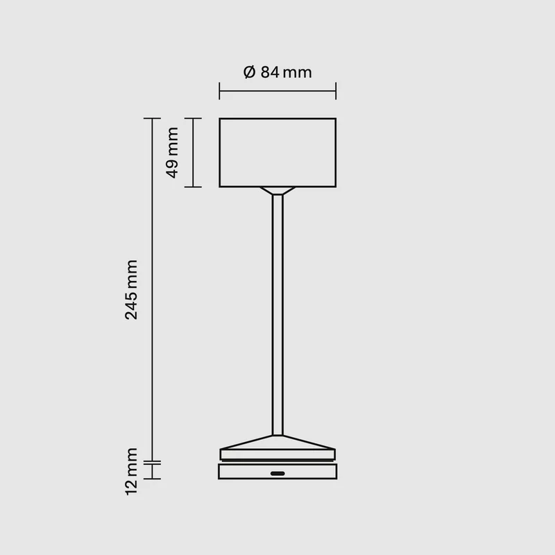 Sigor Veluna Akku-LED-Tischleuchte