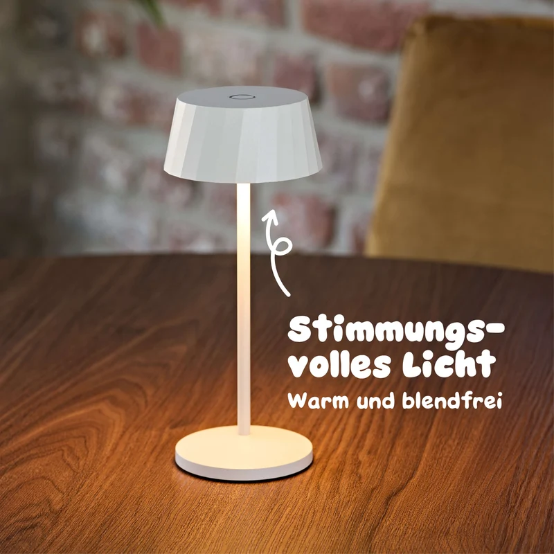 Sigor Facetta Akku-LED-Tischleuchte