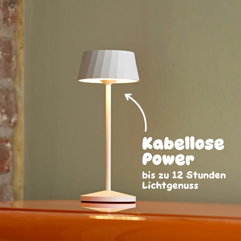 Sigor Facetta Akku-LED-Tischleuchte
