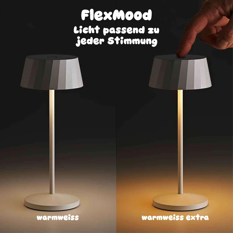 Sigor Facetta Remote Akku-LED-Tischleuchte (3er-Set)