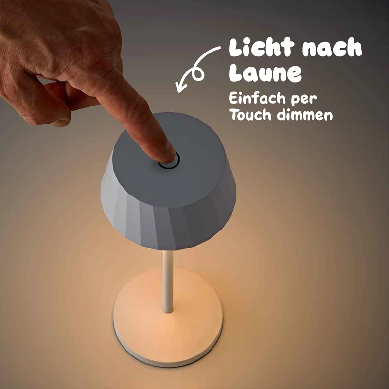 Sigor Facetta Remote Akku-LED-Tischleuchte (3er-Set)