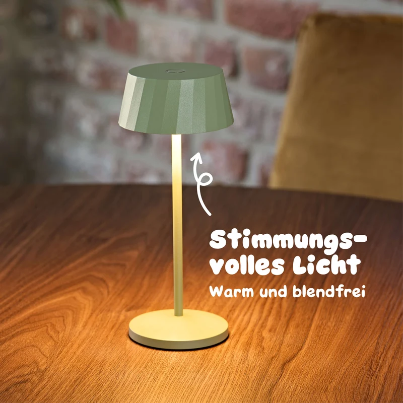 Sigor Facetta Akku-LED-Tischleuchte