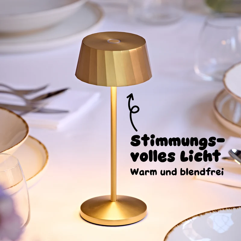 Sigor Facetta Akku-LED-Tischleuchte