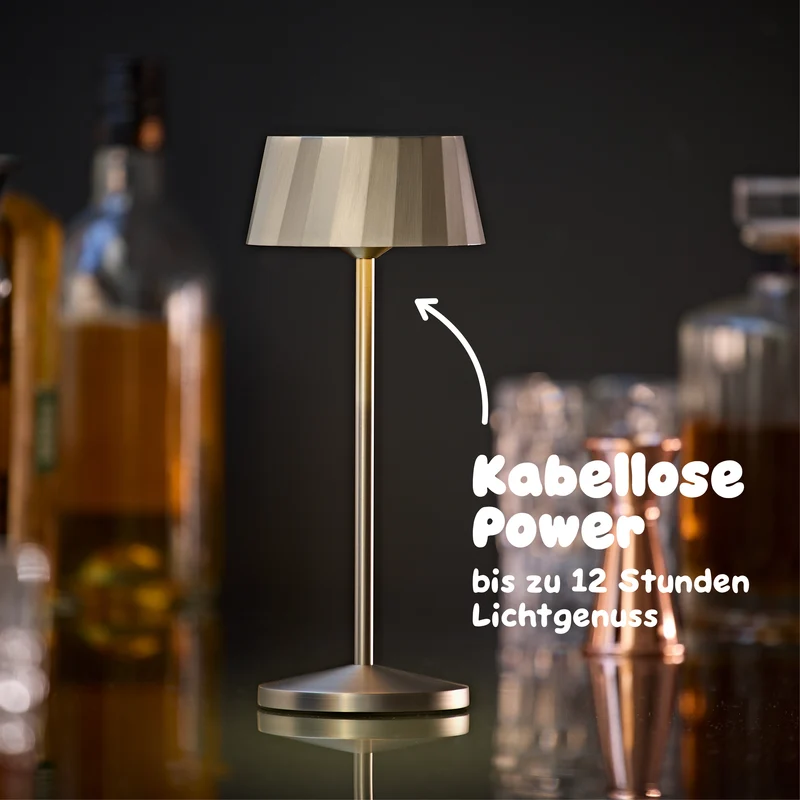 Sigor Facetta Akku-LED-Tischleuchte