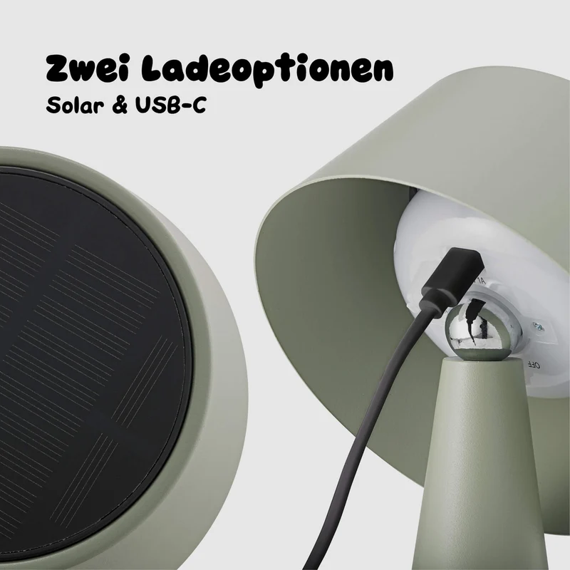 Sigor Solino Akku-Solar-Tischleuchte
