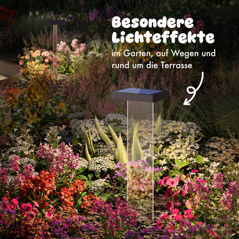 Klewe Scotty Akku-Solarleuchte für den Garten