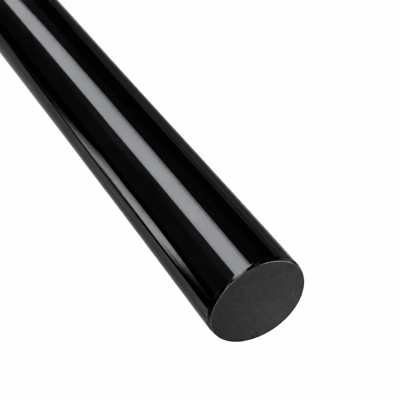 Glasstab mit Haken 26 cm schwarz – Lampenbehang aus Glas für Kronleuchter & Lüster | Ø 10 mm