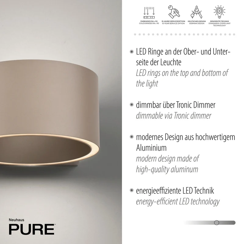 Paul Neuhaus - Wandleuchte Pure Clipse