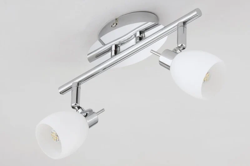 Deckenstrahler 2flg weiß Chrom inkl G9 LED - Briloner Deckenleuchte 2882-028