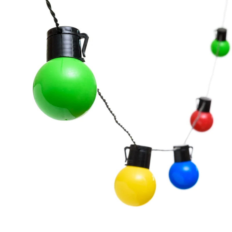 LED-Partylichterkette solar, 15 LED-Lampen, 6m, IP44