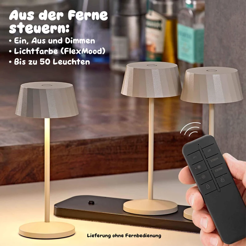 Sigor Facetta Remote Akku-LED-Tischleuchte (3er-Set)