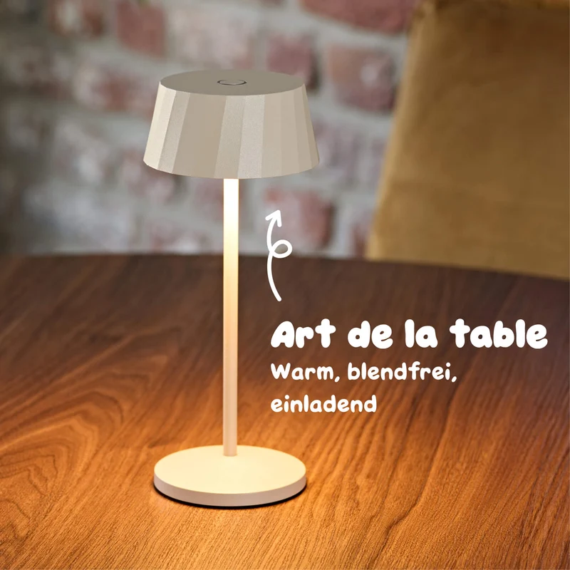 Sigor Facetta Remote Akku-LED-Tischleuchte (3er-Set)