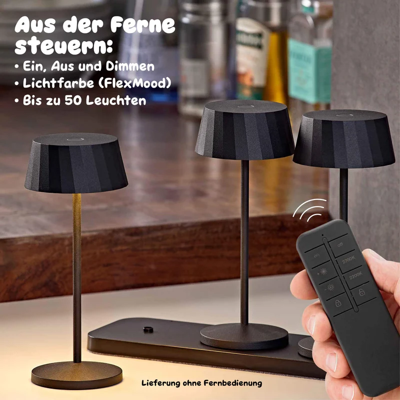 Sigor Facetta Remote Akku-LED-Tischleuchte (3er-Set)