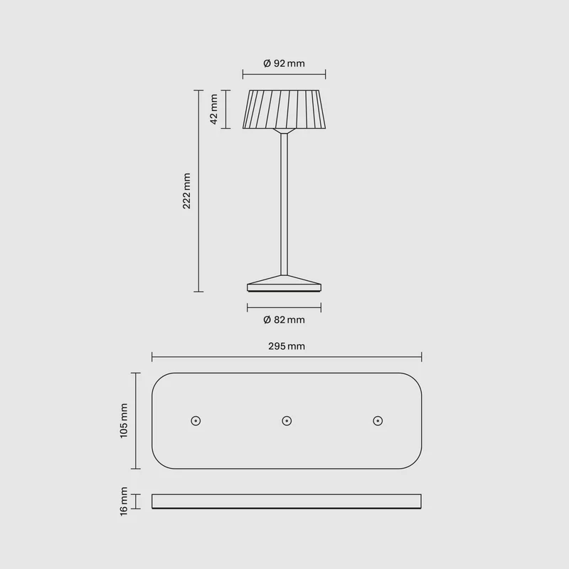 Sigor Facetta Remote Akku-LED-Tischleuchte (3er-Set)