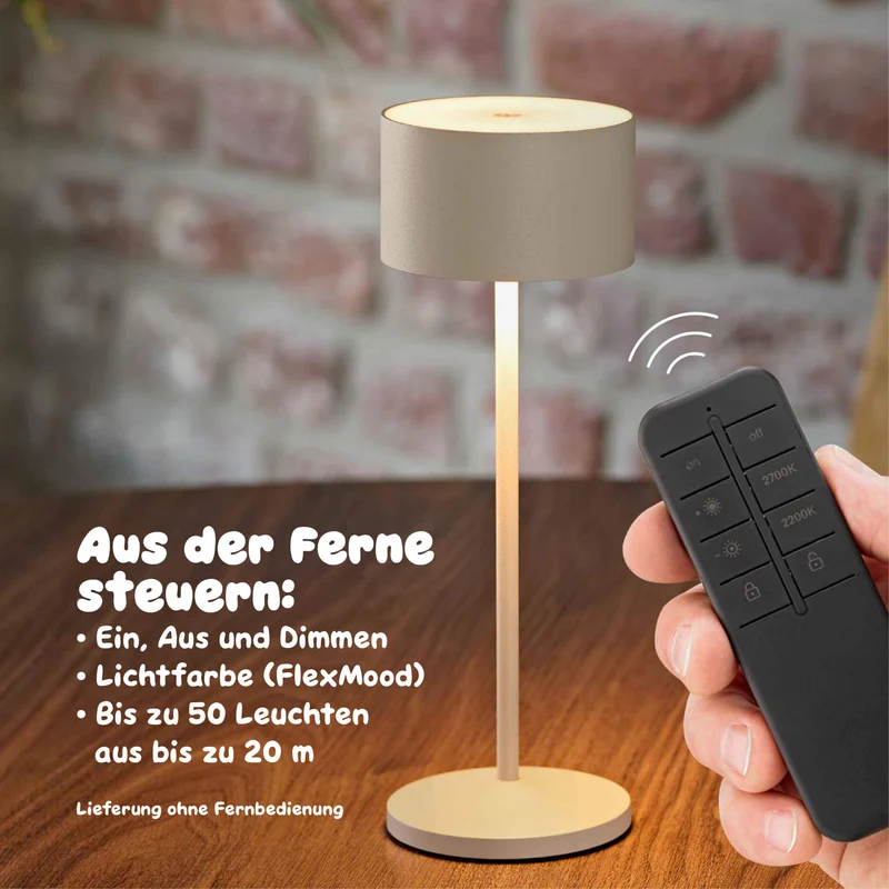 Sigor Veluna Remote Akku-LED-Tischleuchte
