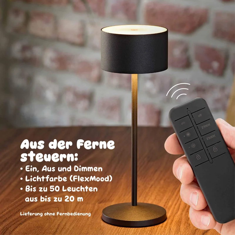 Sigor Veluna Remote Akku-LED-Tischleuchte