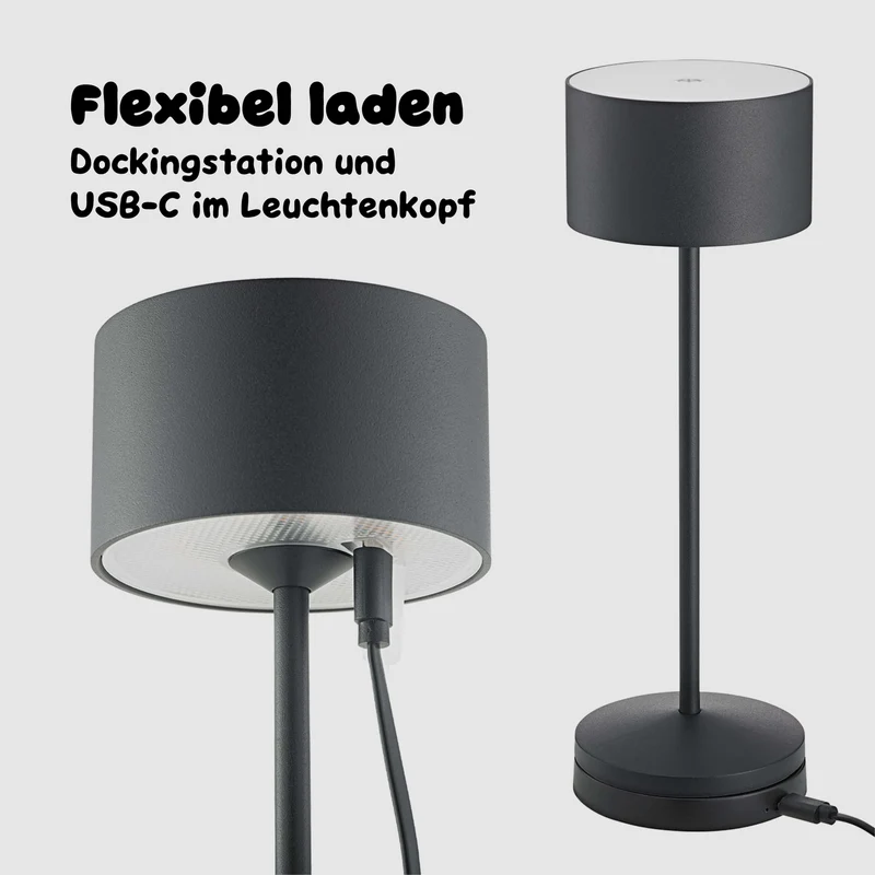 Sigor Veluna Remote Akku-LED-Tischleuchte
