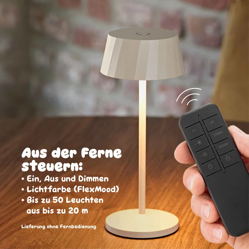 Sigor Facetta Remote Akku-LED-Tischleuchte