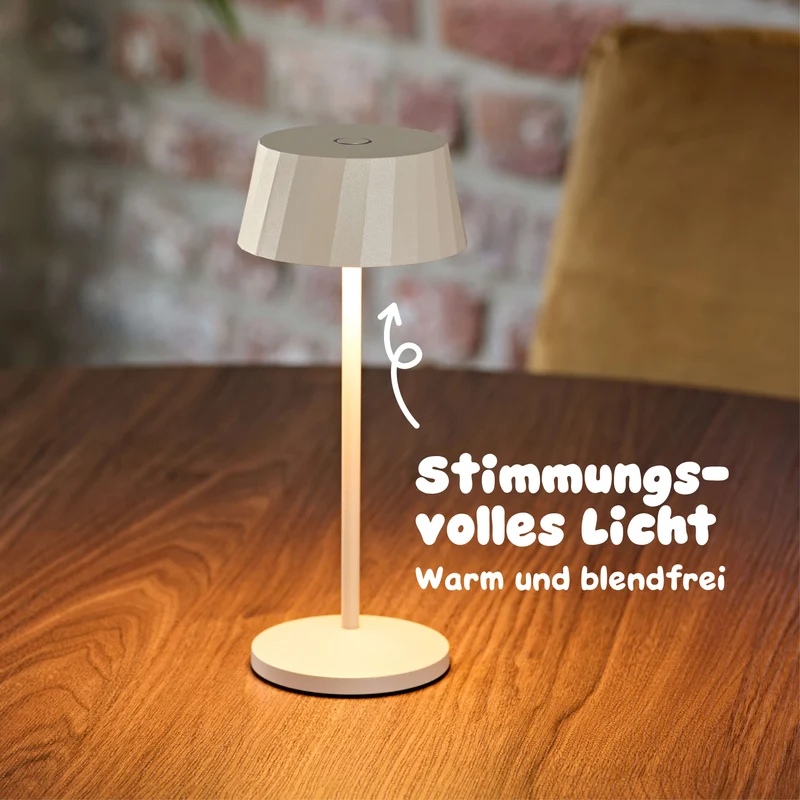 Sigor Facetta Remote Akku-LED-Tischleuchte
