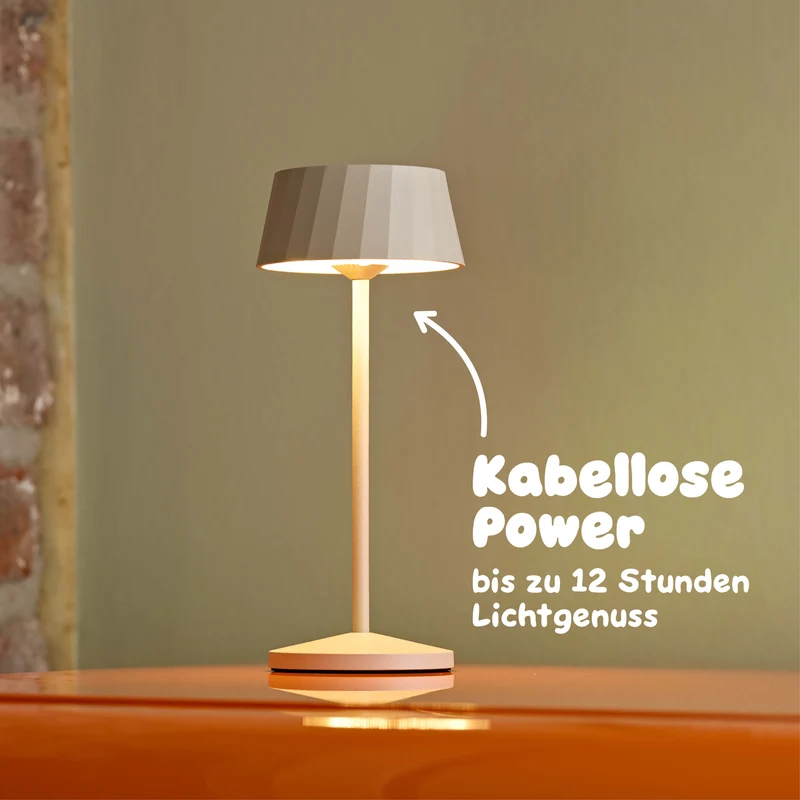 Sigor Facetta Remote Akku-LED-Tischleuchte