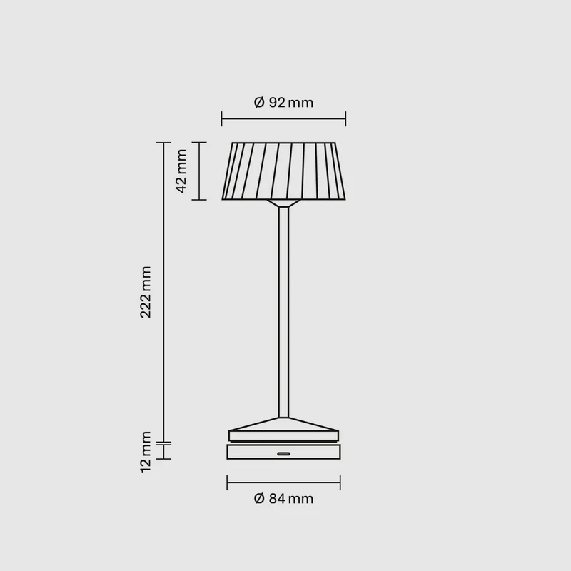 Sigor Facetta Remote Akku-LED-Tischleuchte