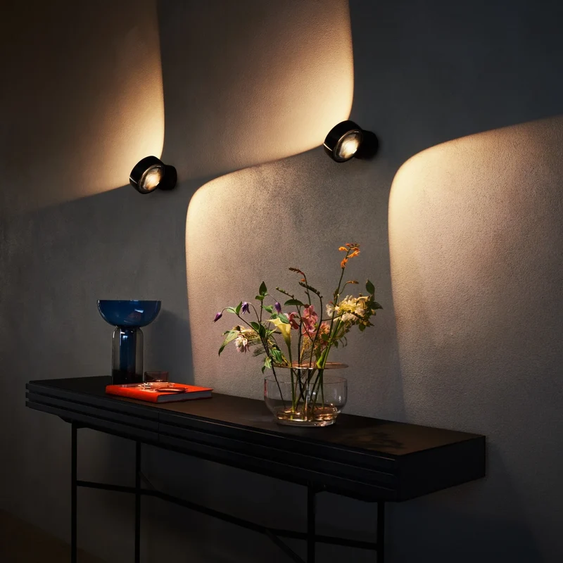 Occhio - Wandleuchte Sento E LED verticale up bronze/schwarz