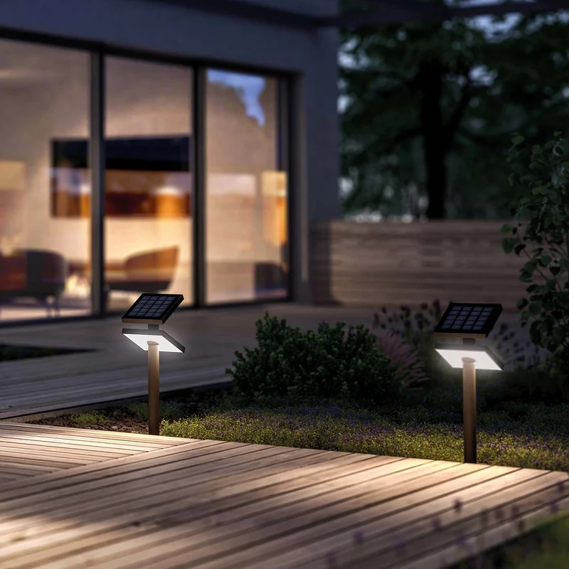 Klewe Heliostepper Akku-Solarleuchte für den Garten