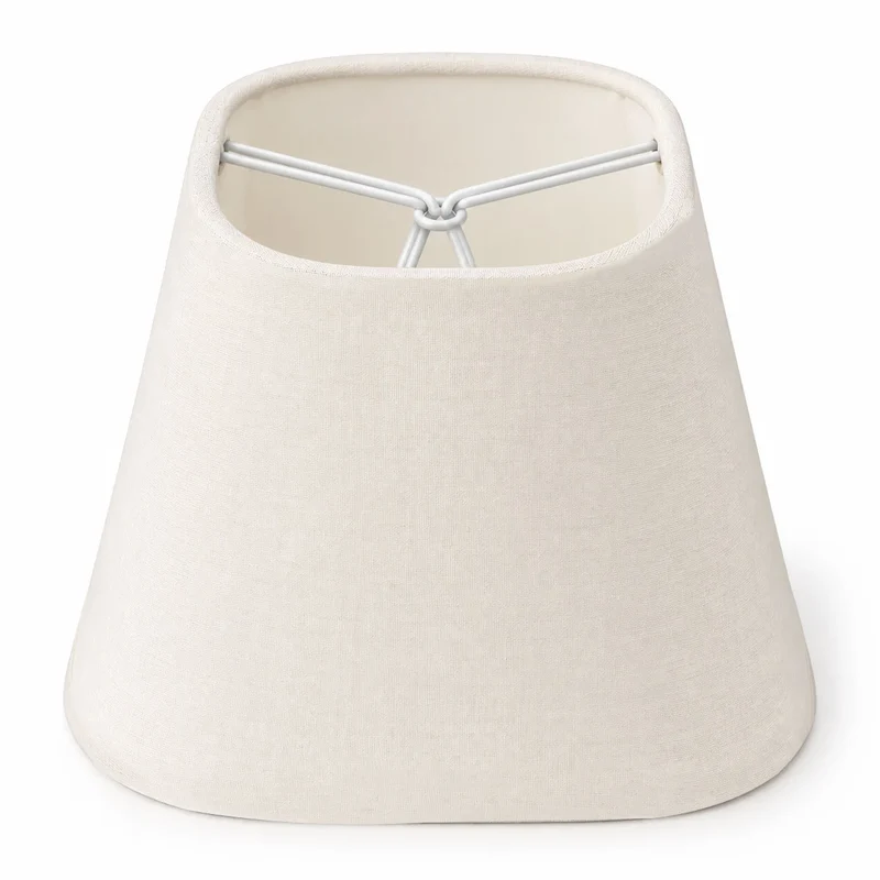 Lampenschirm Creme 16 cm zum Klemmen auf Birne – Aufsteckschirm E14 / E27