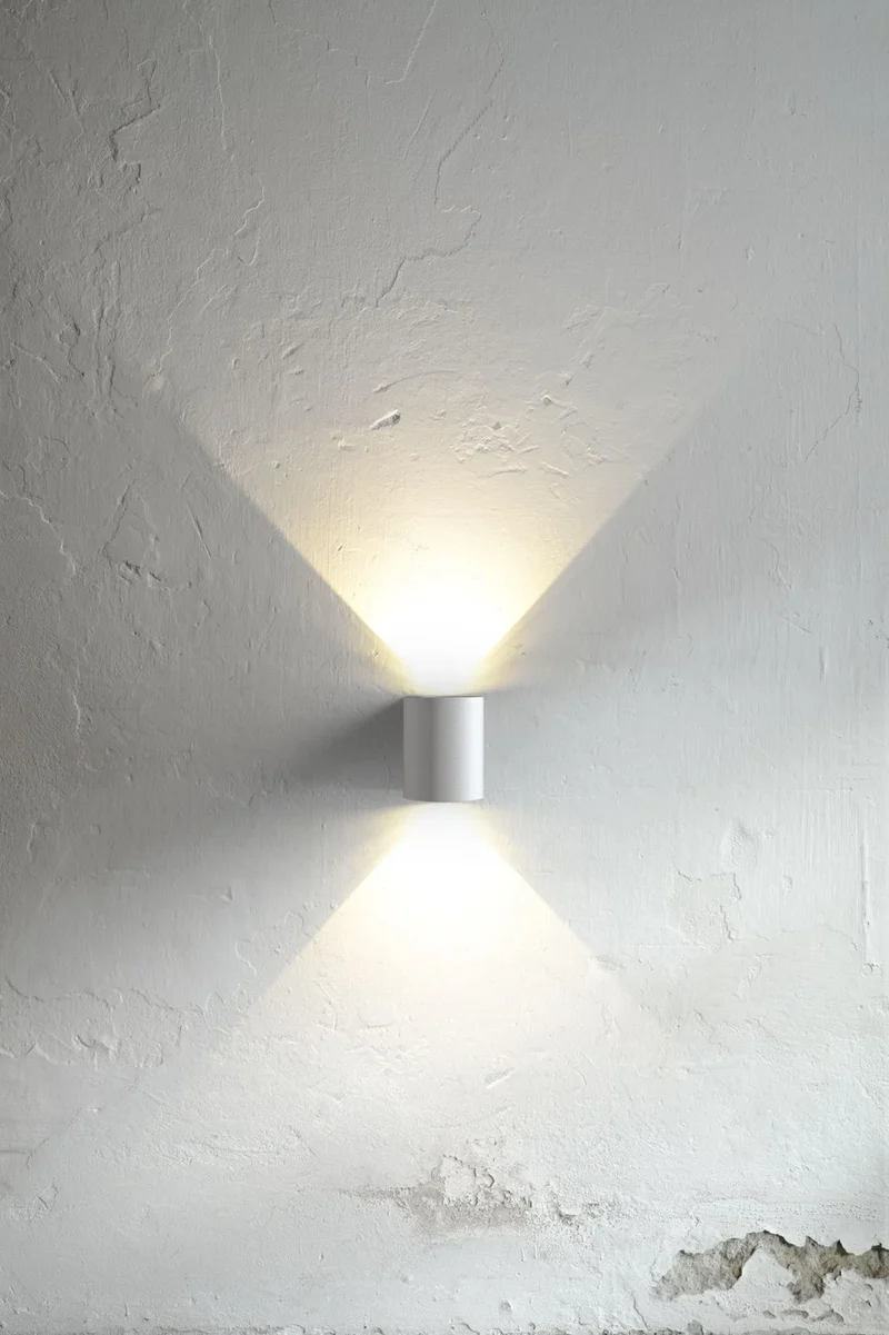 Außenwandleuchte LED Up Down weiß mit 4 Filtern IP44 - Canto 2 Nordlux